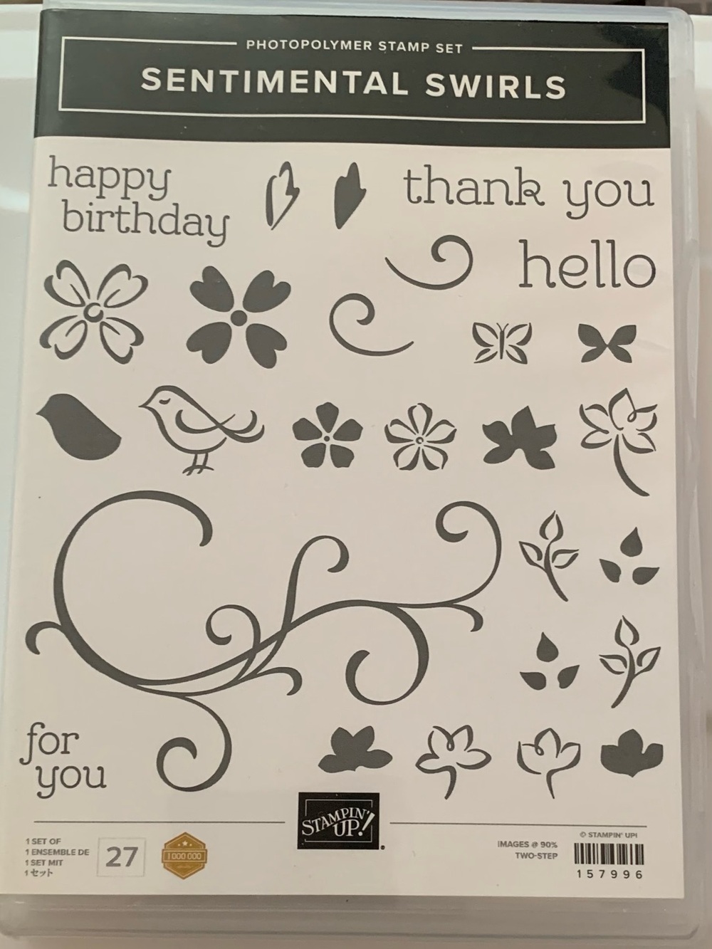 Stampin' Up! Sentimental Swirls Photopolymer Stamp Set